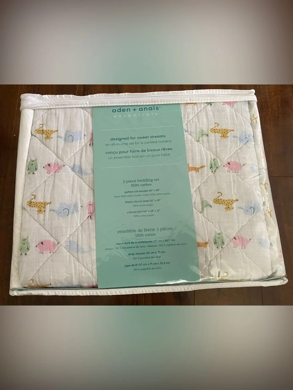aden + anais 3 piece cotton bedding set